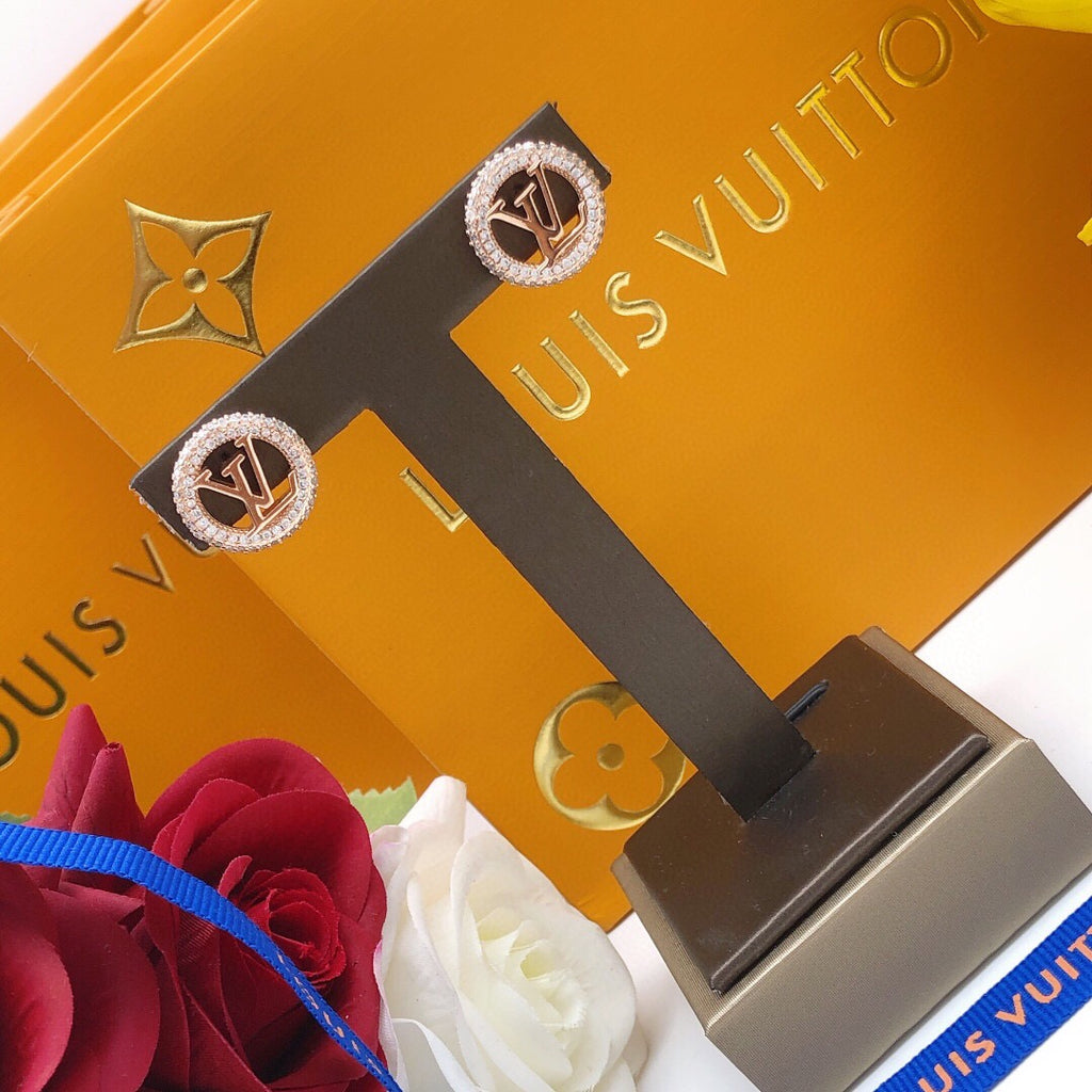 Louis Vuitton Circular Crystal Accent Earrings - album image 6