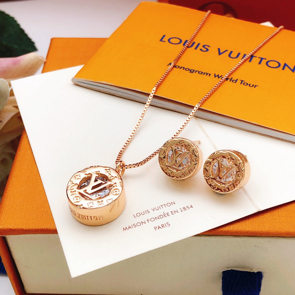 Louis Vuitton Rose Gold-Tone Gold-Tone Circular Earrings - album image 6