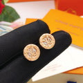 Louis Vuitton Rose Gold-Tone Gold-Tone Circular Earrings - album image 1