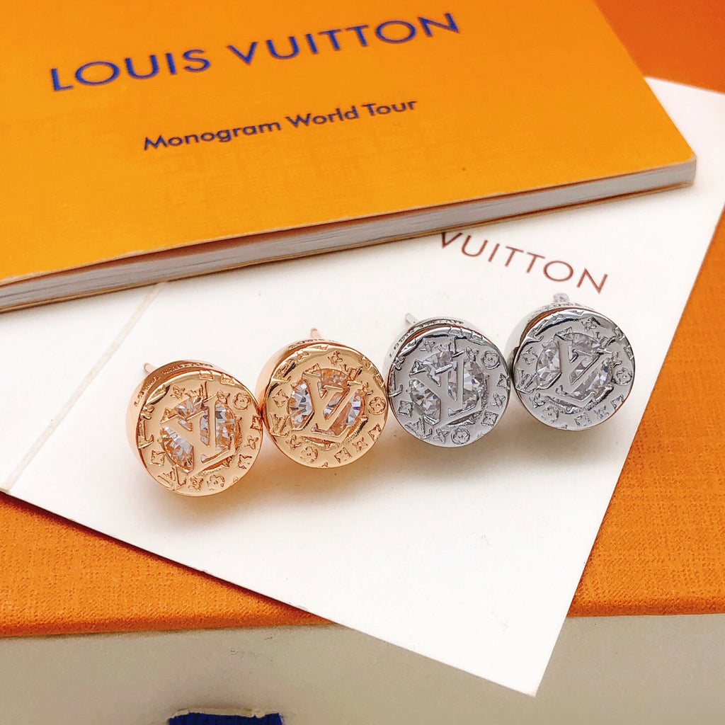 Louis Vuitton Rose Gold-Tone Gold-Tone Circular Earrings - album image 5
