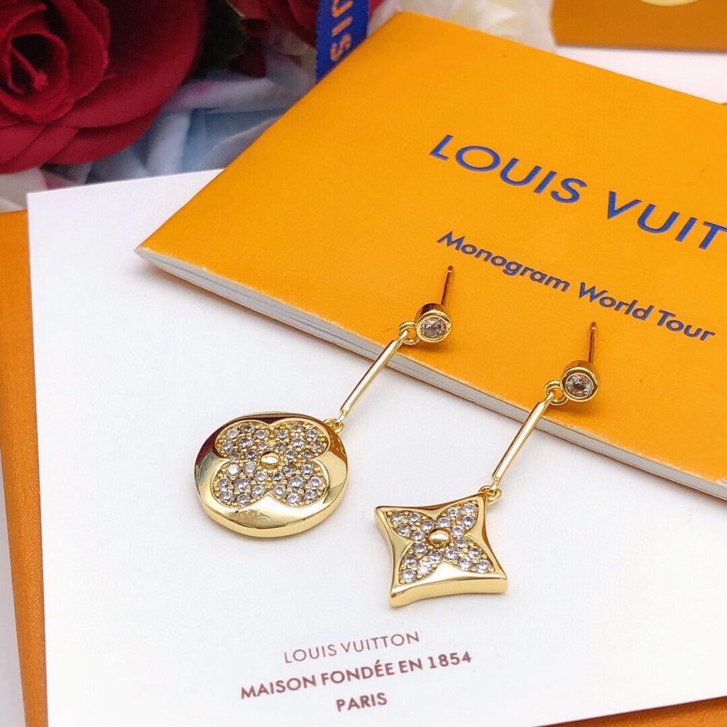 Louis Vuitton Tassel Crystal Accent Earrings - album image 2