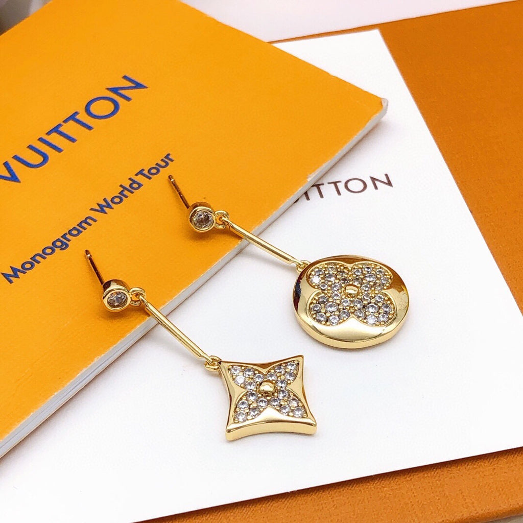 Louis Vuitton Tassel Crystal Accent Earrings - album image 1