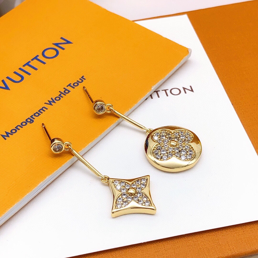 Louis Vuitton Tassel Crystal Accent Earrings - album image 1