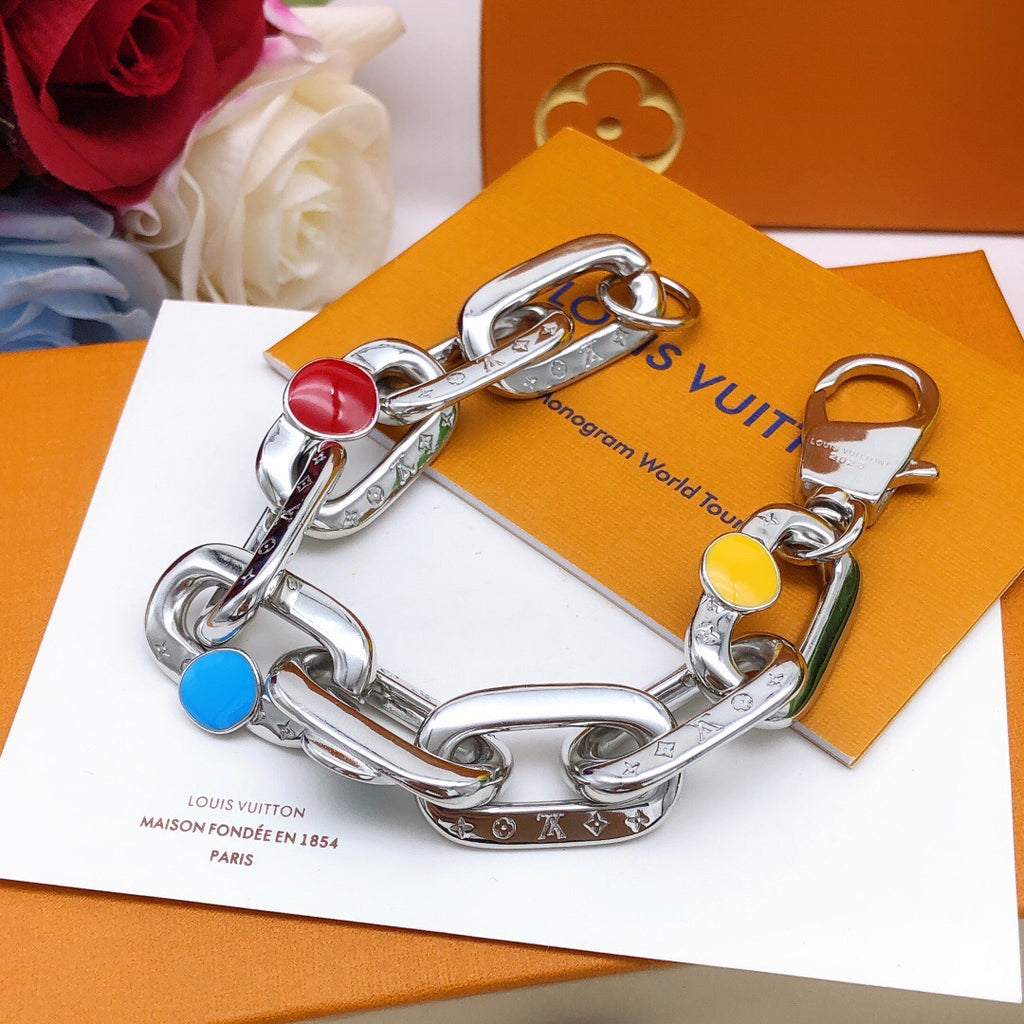 Louis Vuitton Silver-Tone Multicolor Bracelet - album image 5