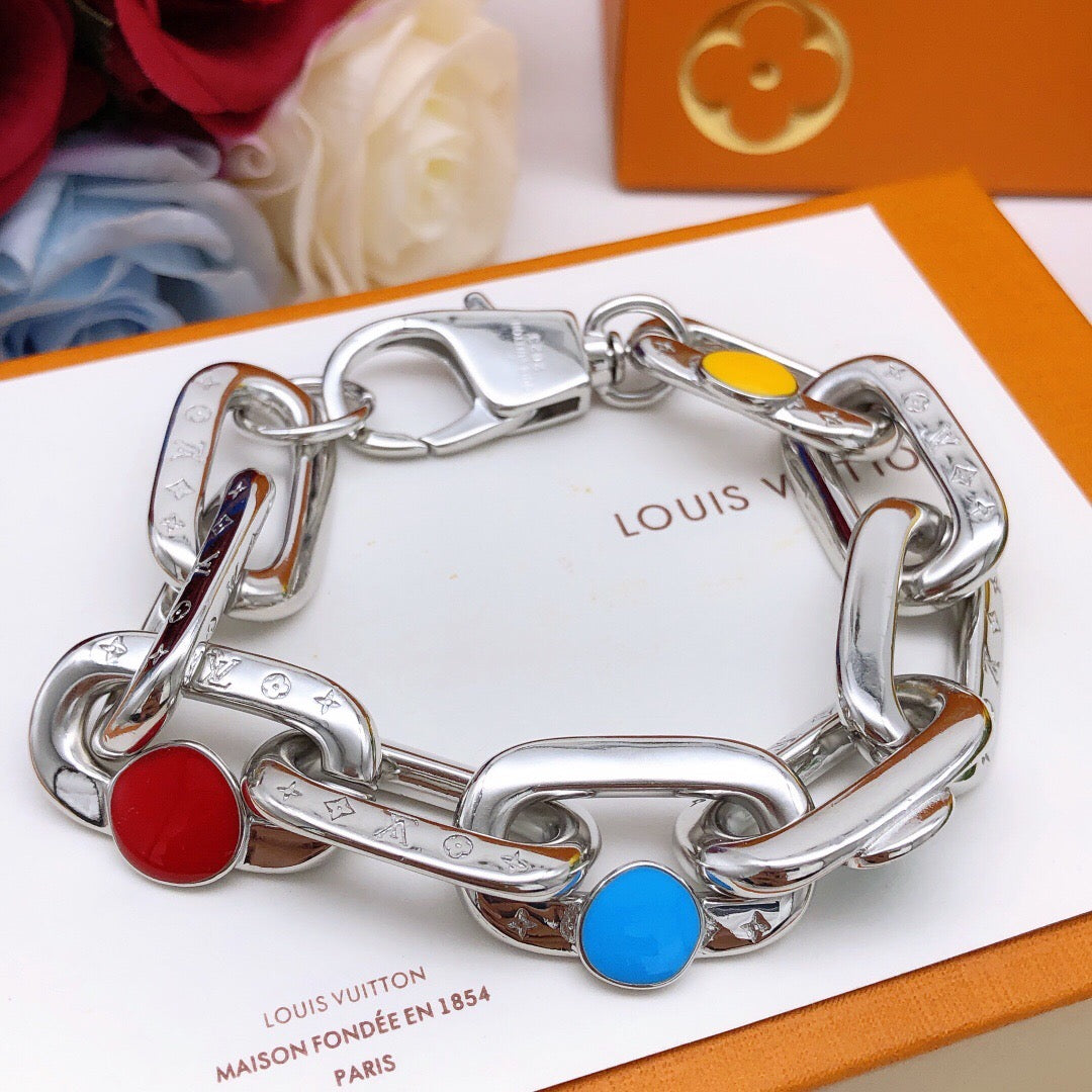 Louis Vuitton Silver-Tone Multicolor Bracelet - album image 1