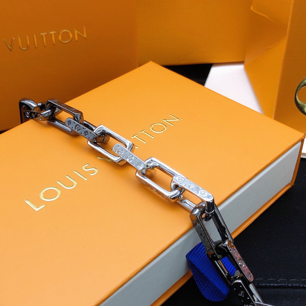 Louis Vuitton Two-Tone Rectangular Link Bracelet - album image 8