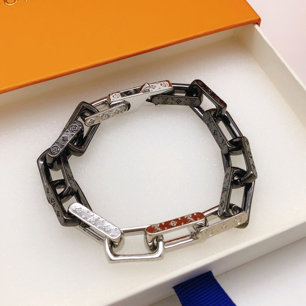 Louis Vuitton Two-Tone Rectangular Link Bracelet - album image 2