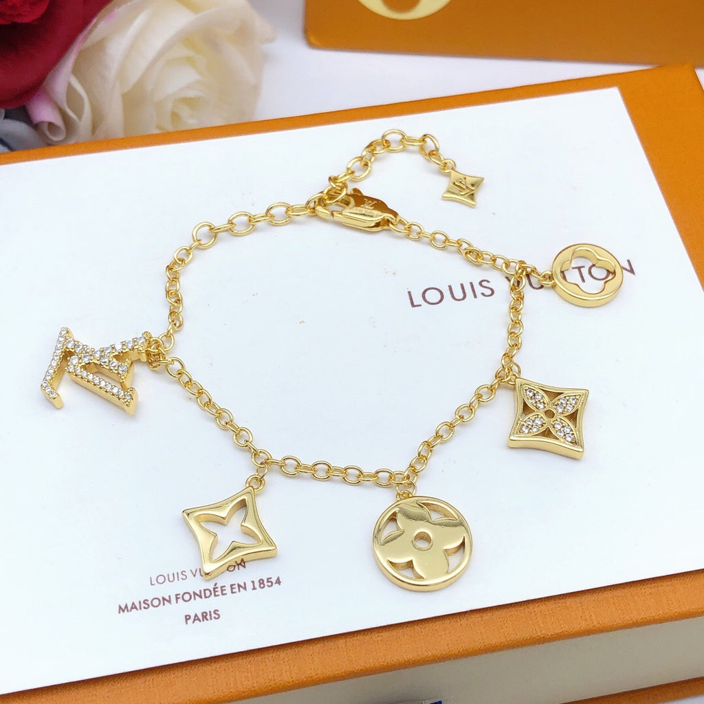 Louis Vuitton Gold-Tone Monogram Openwork Polished Bracelet - album image 3