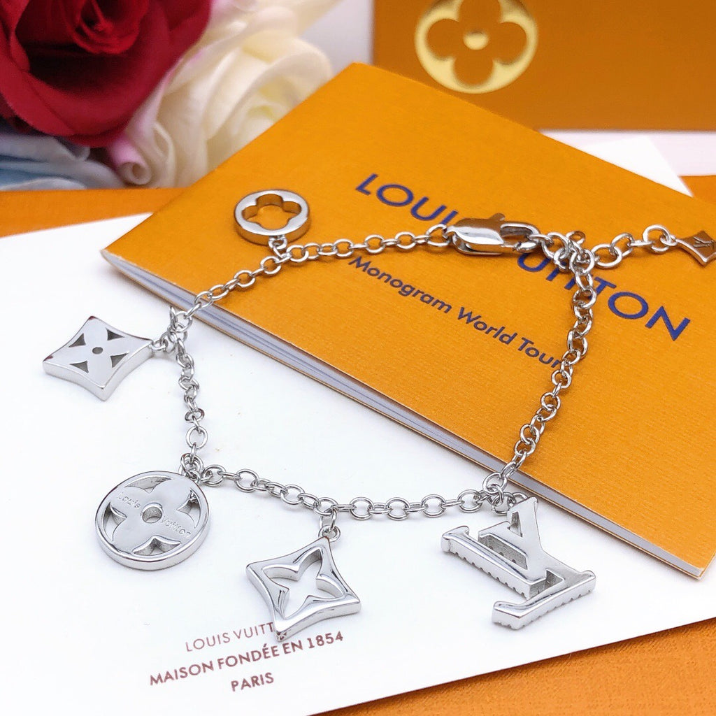 Louis Vuitton Silver-Tone Monogram Openwork Bracelet - album image 2