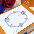 Louis Vuitton Silver-Tone Monogram Crystal Accent Bracelet - album image 1