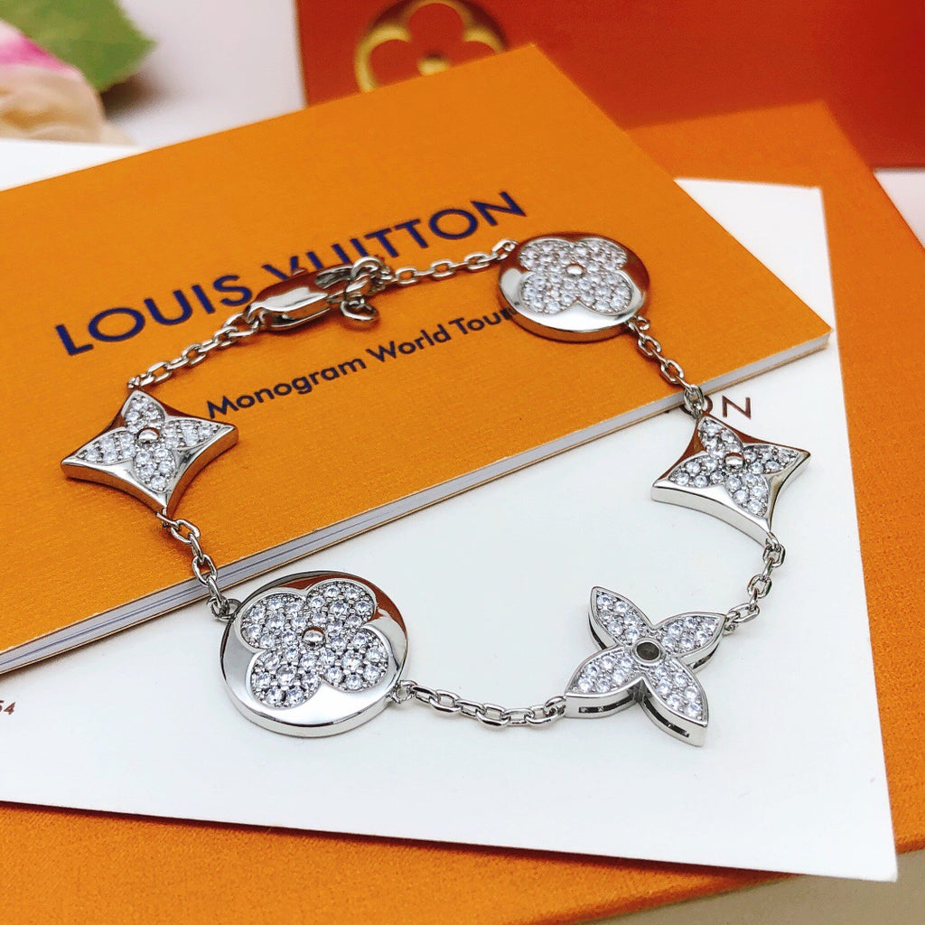 Louis Vuitton Silver-Tone Monogram Bracelet - album image 1
