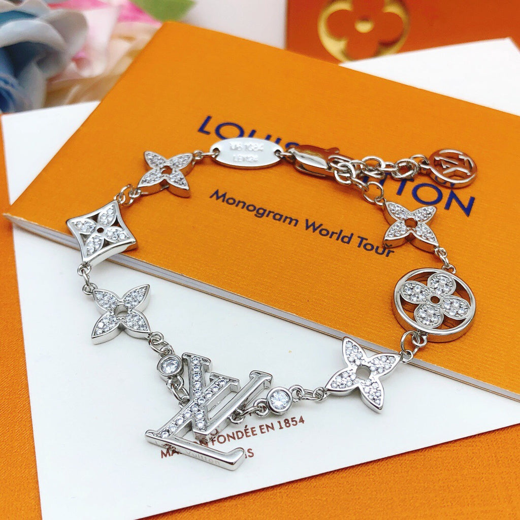 Louis Vuitton Silver-Tone Monogram Bracelet - album image 1