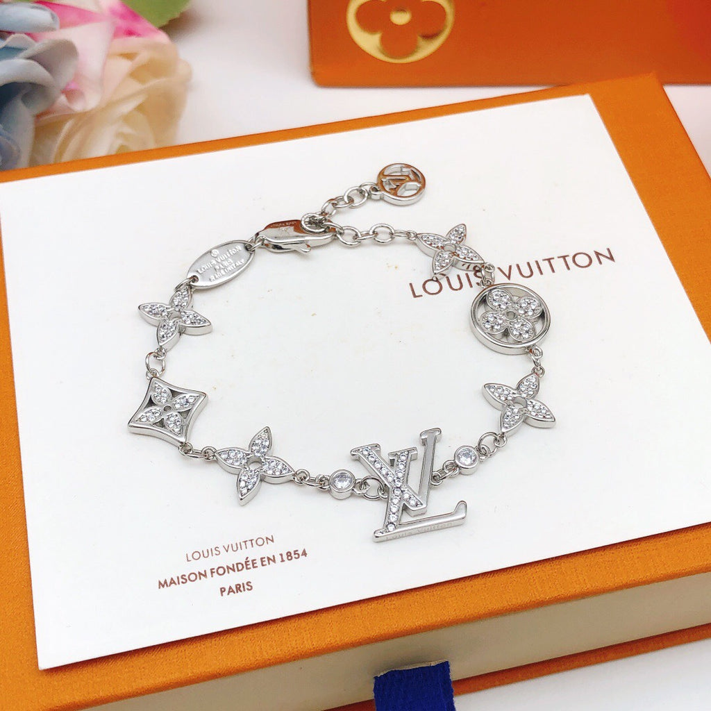 Louis Vuitton Silver-Tone Monogram Bracelet - album image 5