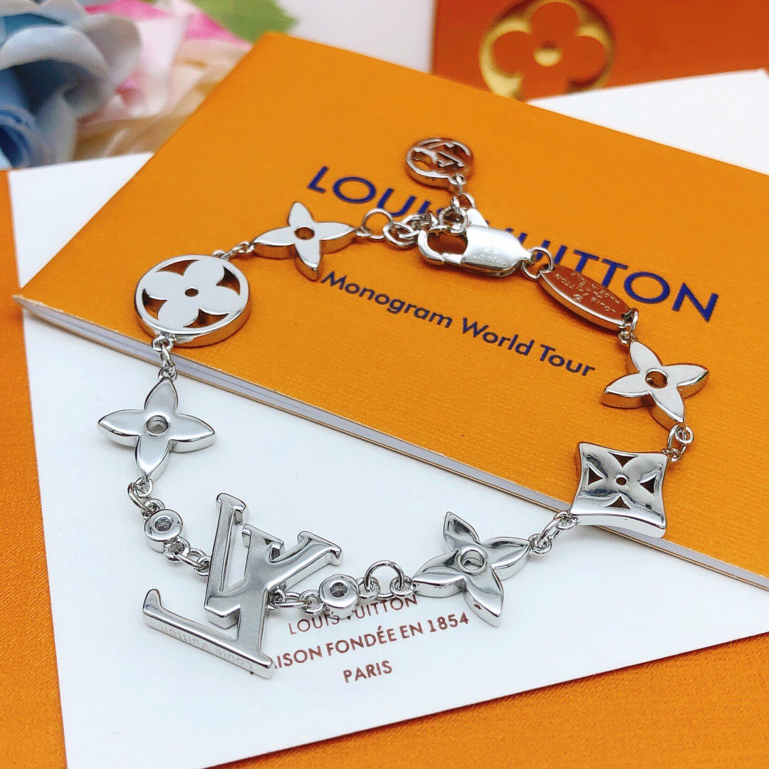 Louis Vuitton Silver-Tone Monogram Bracelet - album image 2