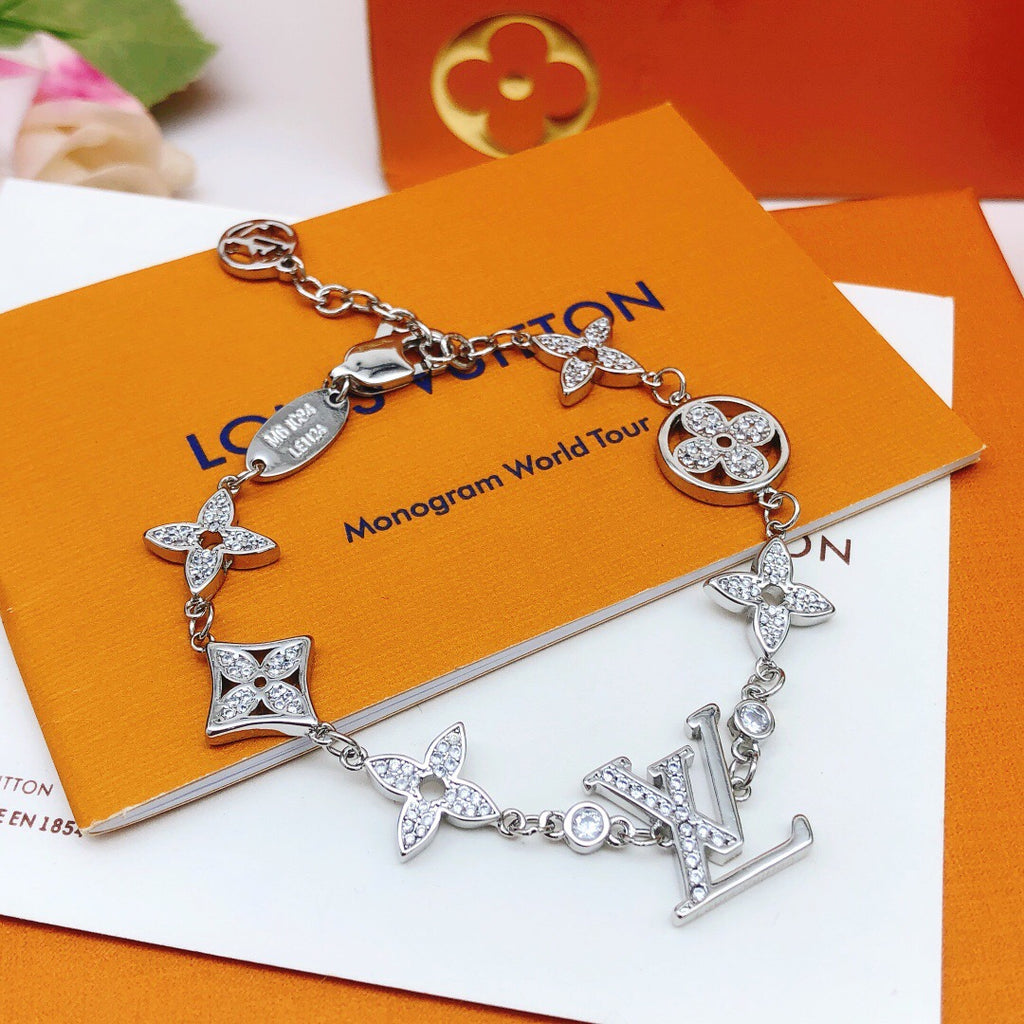 Louis Vuitton Silver-Tone Monogram Bracelet - album image 3