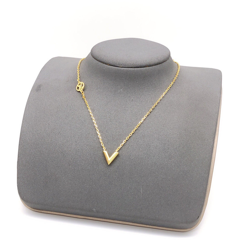 Louis Vuitton V Letter Polished Necklace - album image 8