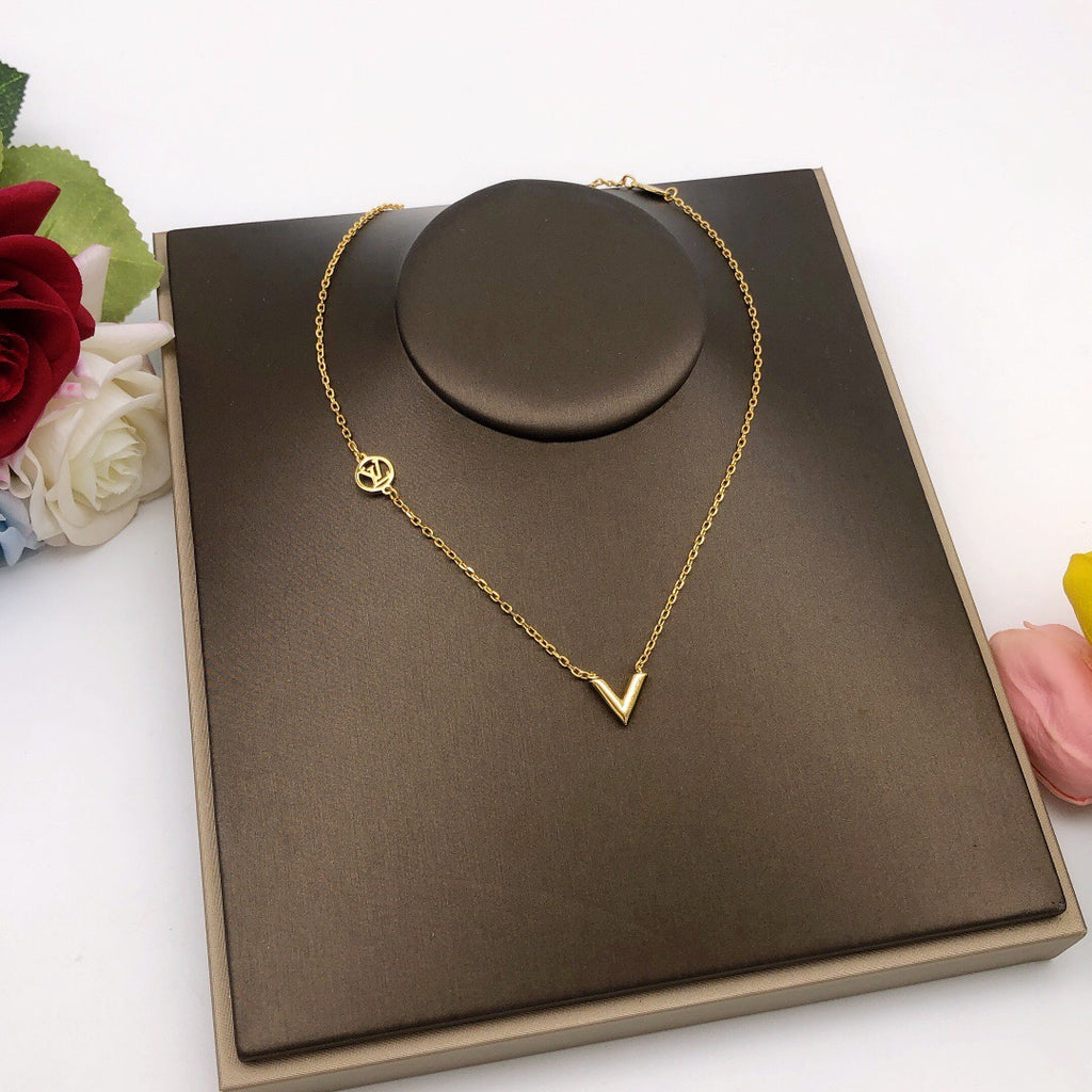 Louis Vuitton V Letter Polished Necklace - album image 7