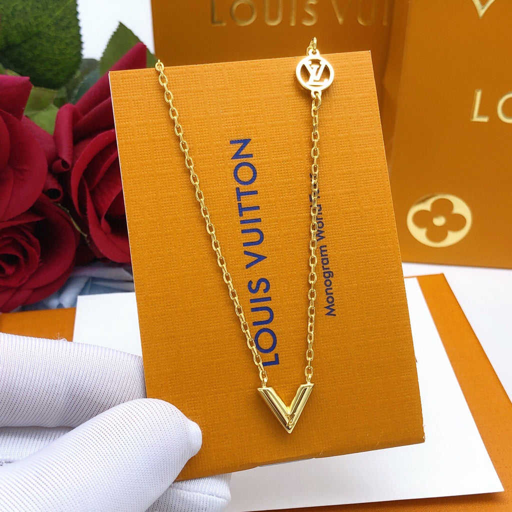 Louis Vuitton V Letter Polished Necklace - album image 4