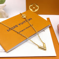 Louis Vuitton V Letter Polished Necklace - album image 1