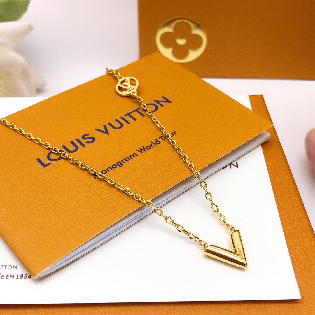Louis Vuitton V Letter Polished Necklace - album image 1