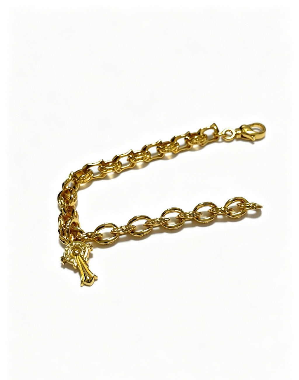 Chrome Hearts Cross Fleur-de-Lis Antiqued Polished Bracelet - album image 3