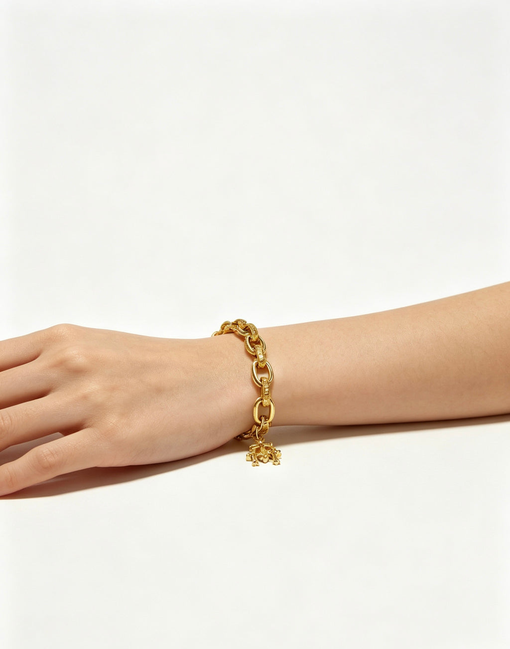 Chrome Hearts Gold-Tone Petite Cross Wrist Chain - album image 8
