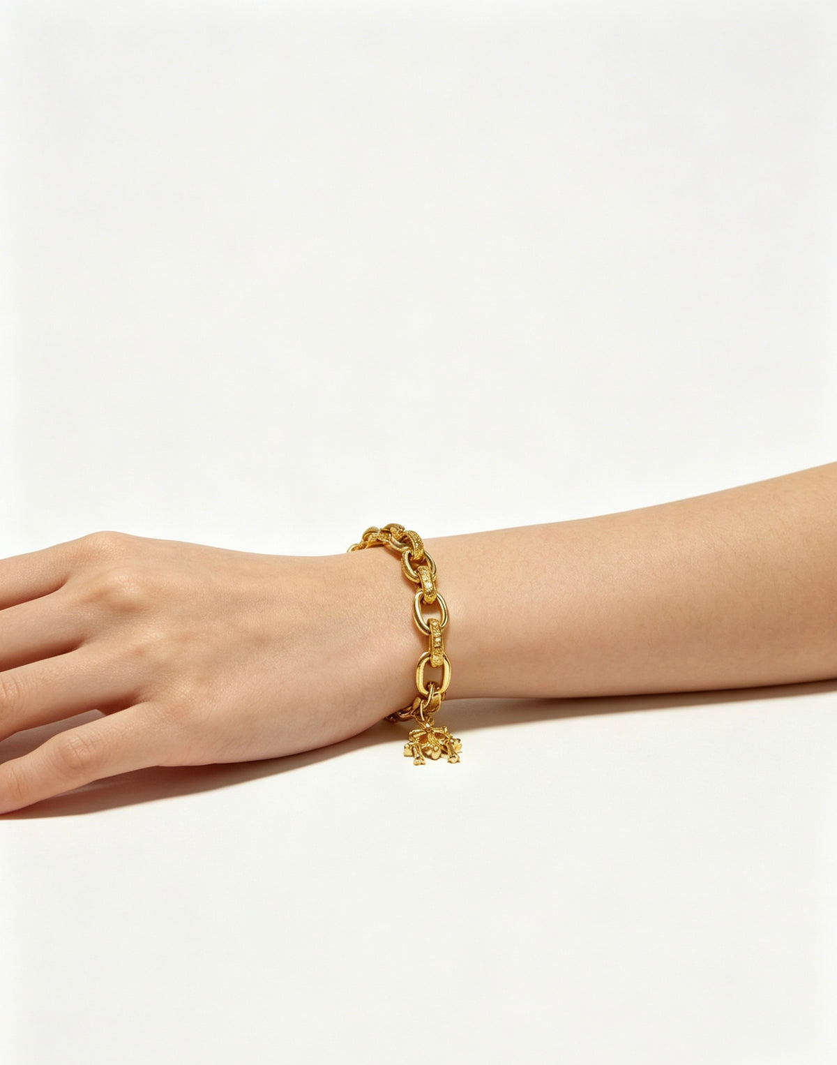 Chrome Hearts Cross Fleur-de-Lis Antiqued Polished Bracelet - album image 8