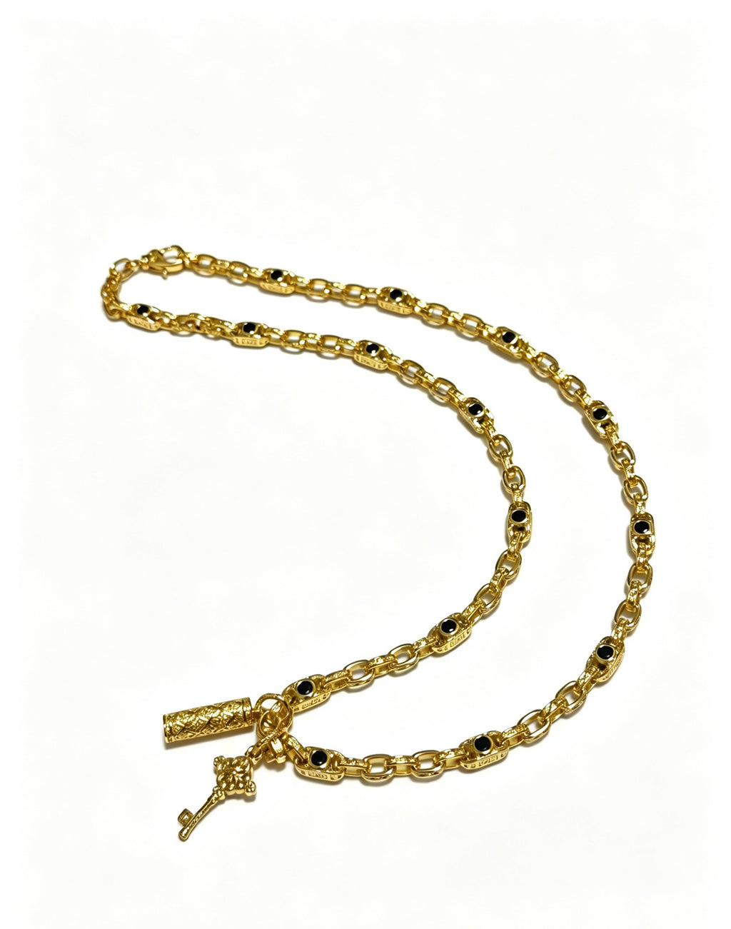 Chrome Hearts Cross Fleur-de-Lis Pendant Antiqued Necklace - album image 1