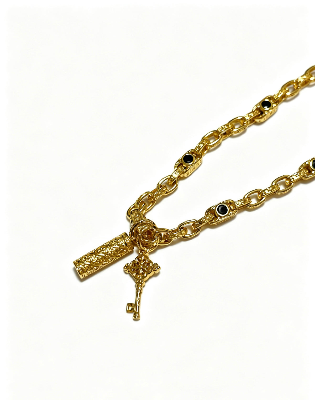 Chrome Hearts Cross Fleur-de-Lis Pendant Antiqued Necklace - album image 4