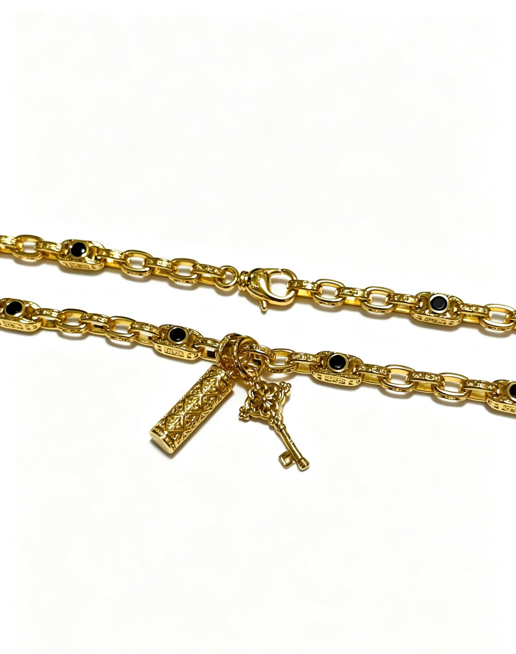 Chrome Hearts Gold-Tone Twin Cross Chain Necklace - album image 5