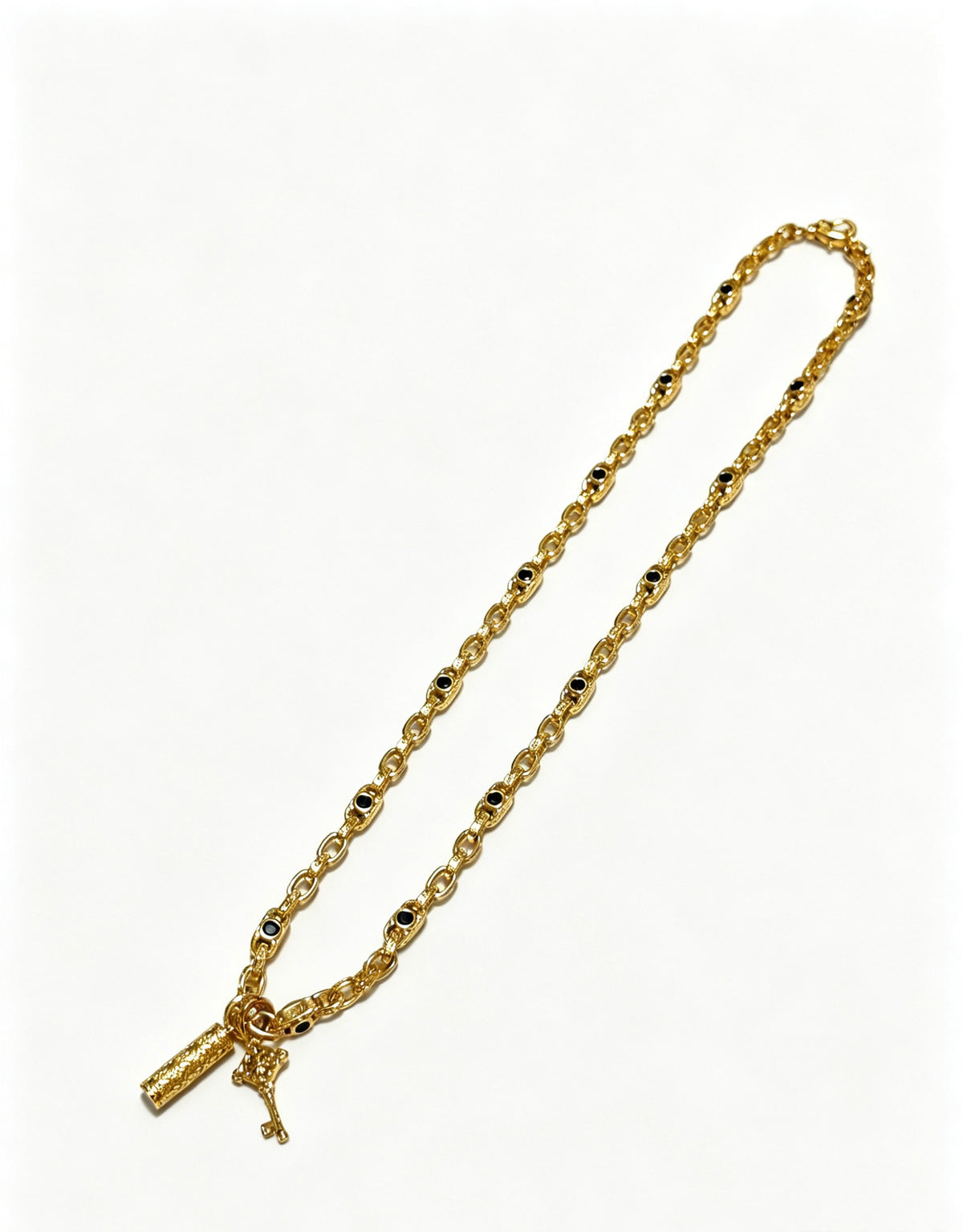 Chrome Hearts Cross Fleur-de-Lis Pendant Antiqued Necklace - album image 3