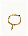 Chrome Hearts Gold-Tone Cross Charm Link Bracelet - album image 1