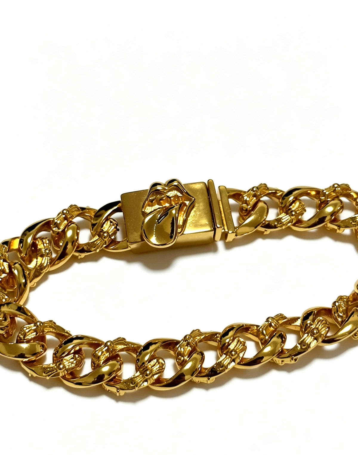 Chrome Hearts Gold-Tone Heavy Curb Bracelet - album image 3