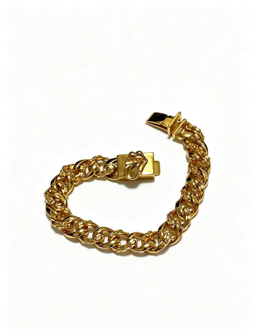 Chrome Hearts Gold-Tone Heavy Curb Bracelet - album image 5