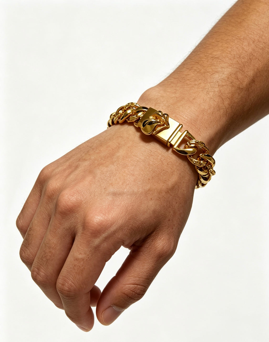 Chrome Hearts Gold-Tone Heavy Curb Bracelet - album image 8