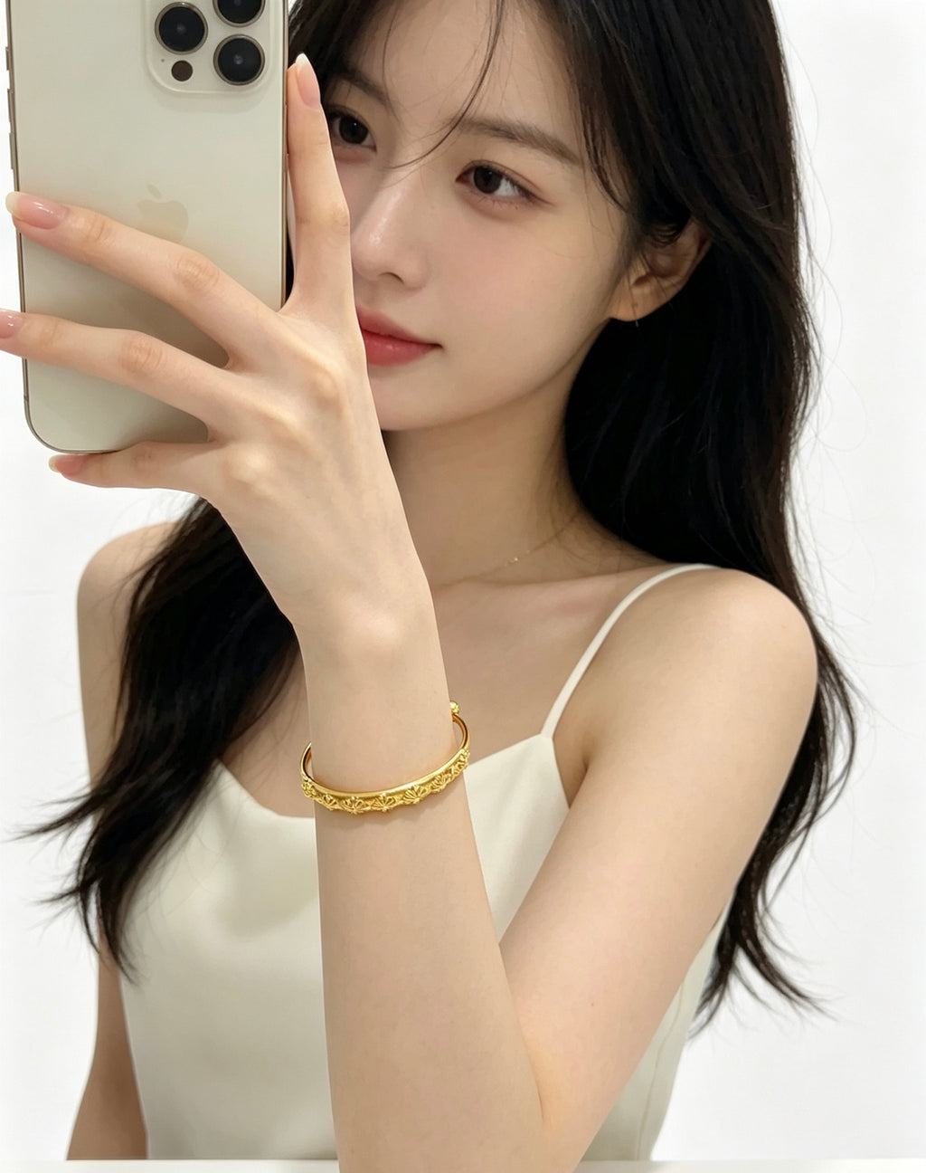 Chrome Hearts Gold-Tone Engraved Ball End Cuff - album image 8