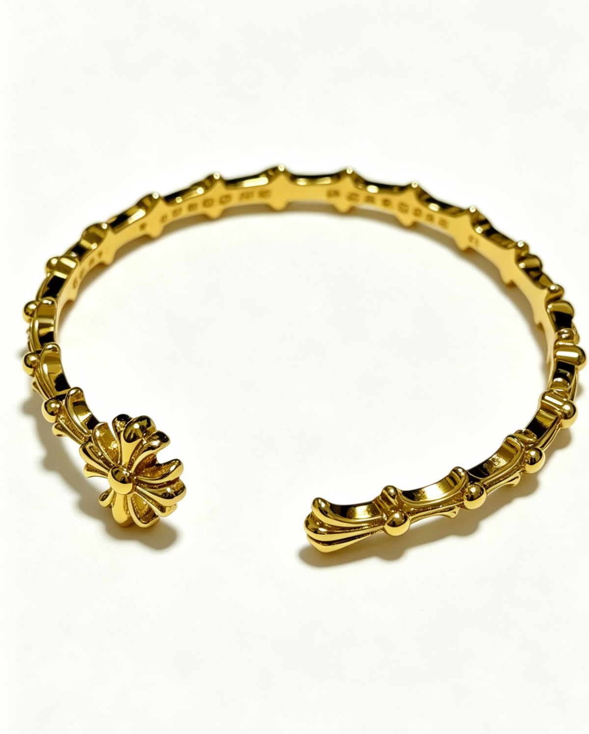Chrome Hearts Gold-Tone Cross End Open Cuff - album image 2