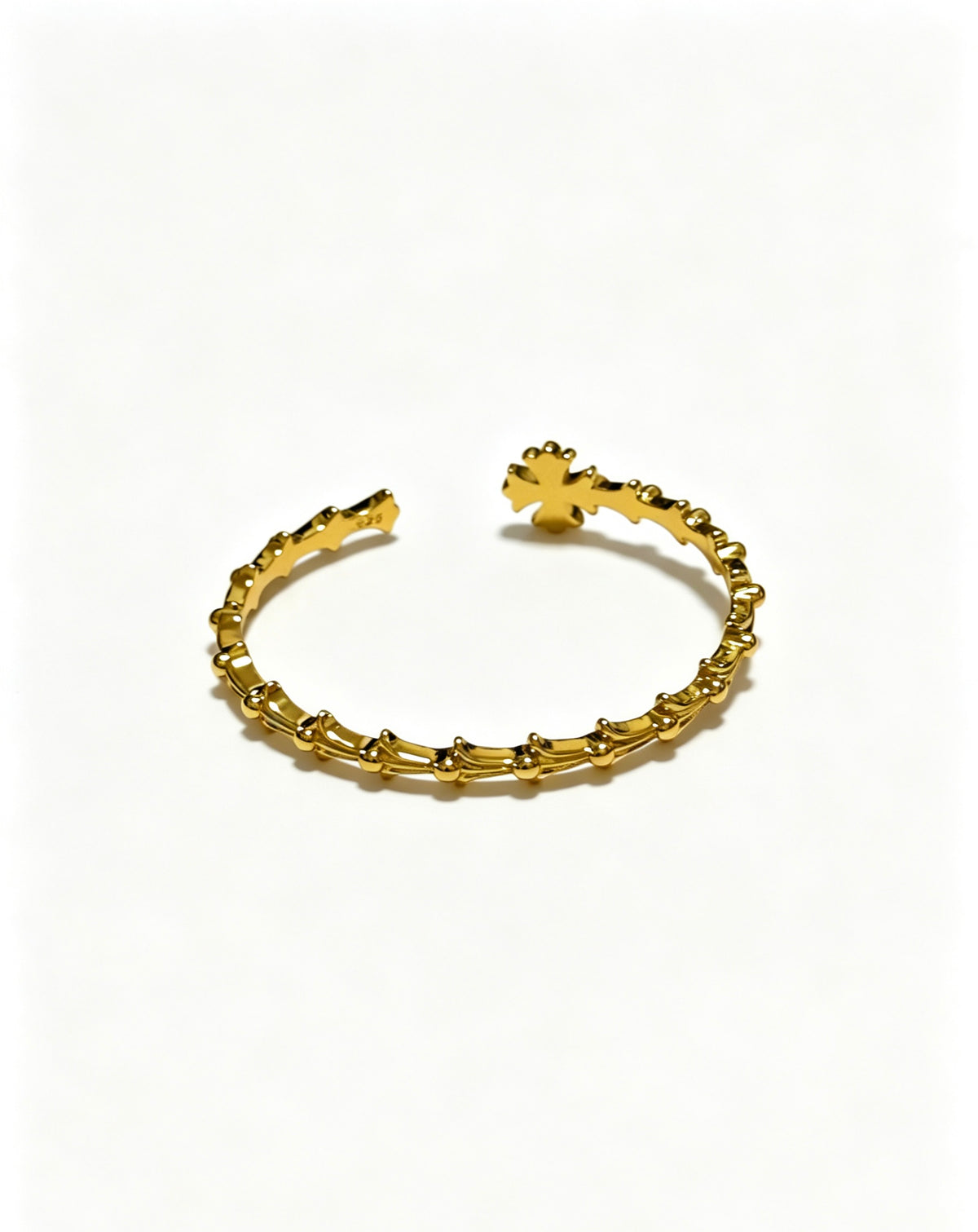 Chrome Hearts Gold-Tone Cross End Open Cuff - album image 5