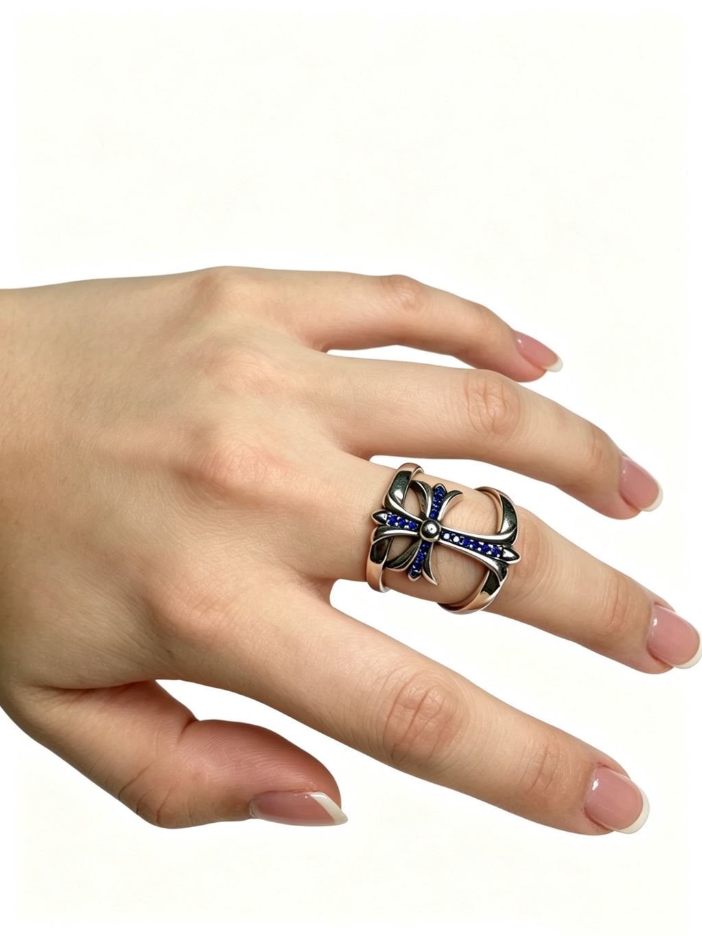 Chrome Hearts Openwork Cross Top Ring - album image 9