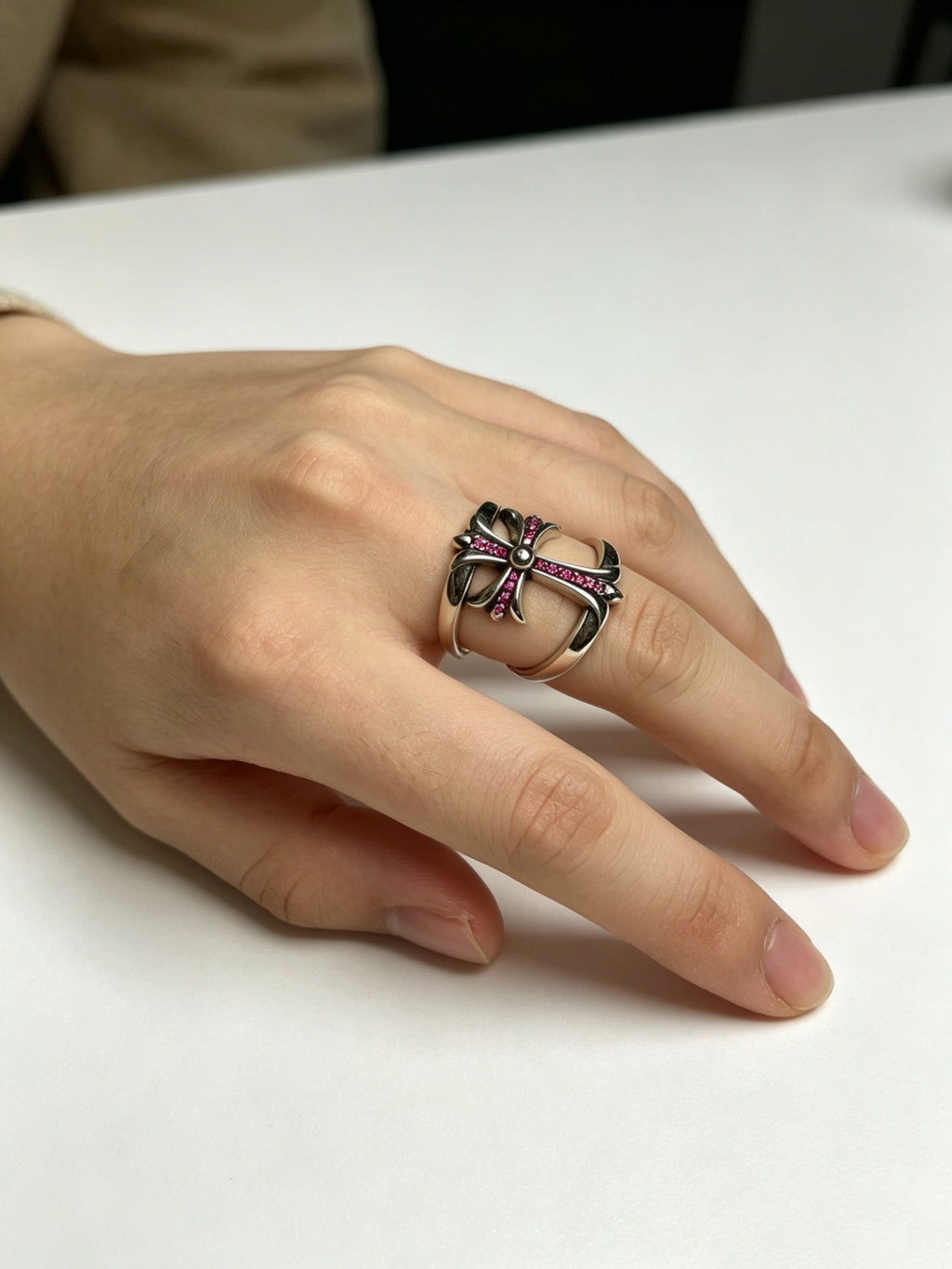 Chrome Hearts Sculpted Cross Ring Assortment - album image 9