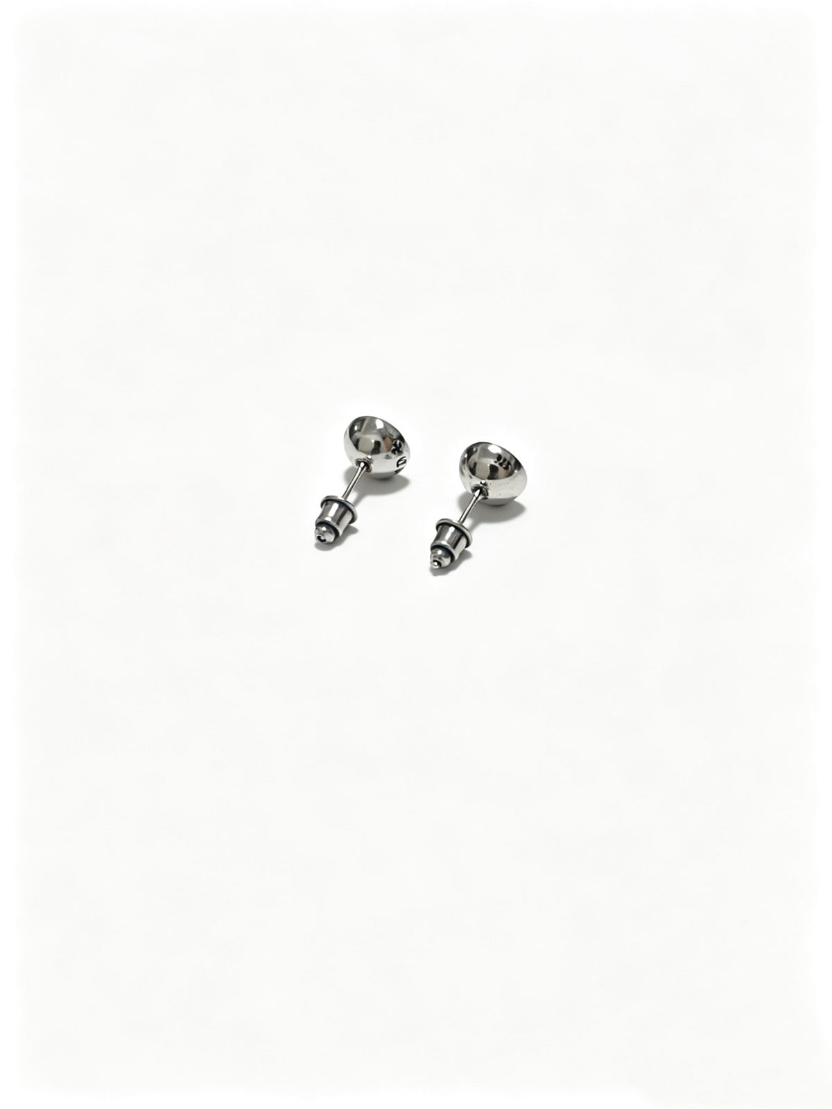 Chrome Hearts Green Accent Cross Stud Earrings - album image 3