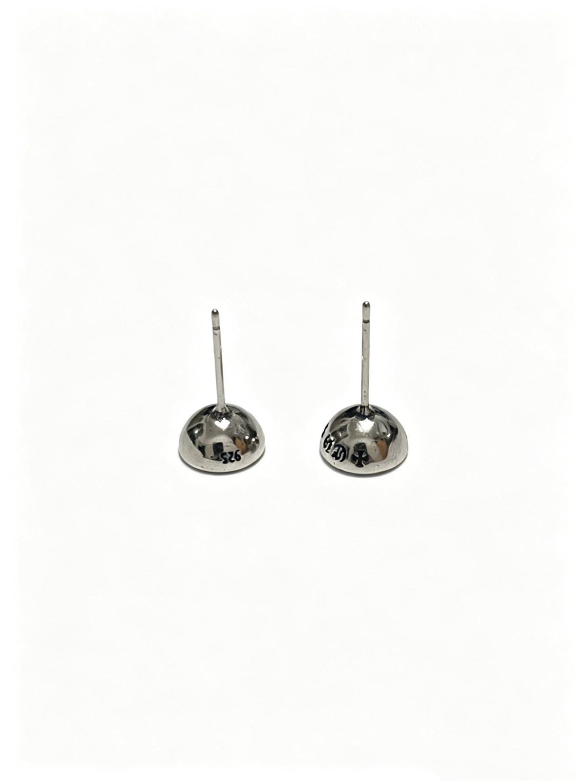 Chrome Hearts Green Accent Cross Stud Earrings - album image 10