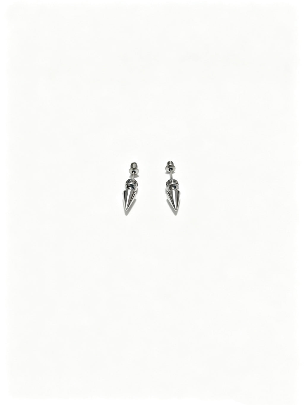 Chrome Hearts Petite Silver-Tone Motif Stud Earrings - album image 3
