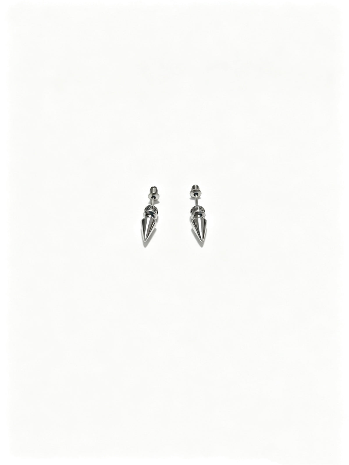 Chrome Hearts Petite Silver-Tone Motif Stud Earrings - album image 3