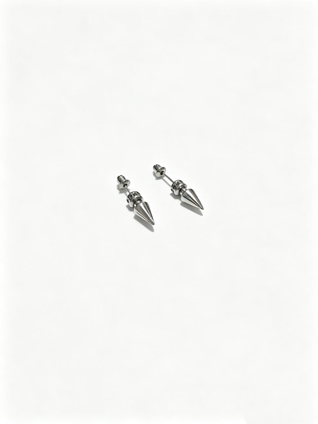 Chrome Hearts Petite Silver-Tone Motif Stud Earrings - album image 1