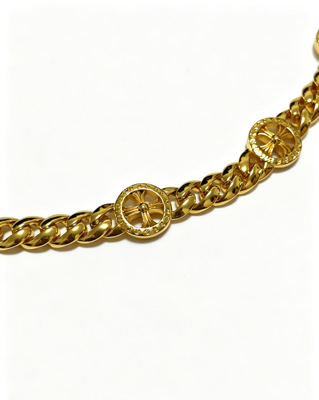 Chrome Hearts Gold-Tone Double Medallion Bracelet - album image 6