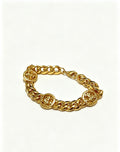 Chrome Hearts Gold-Tone Round Emblem Bracelet - album image 1