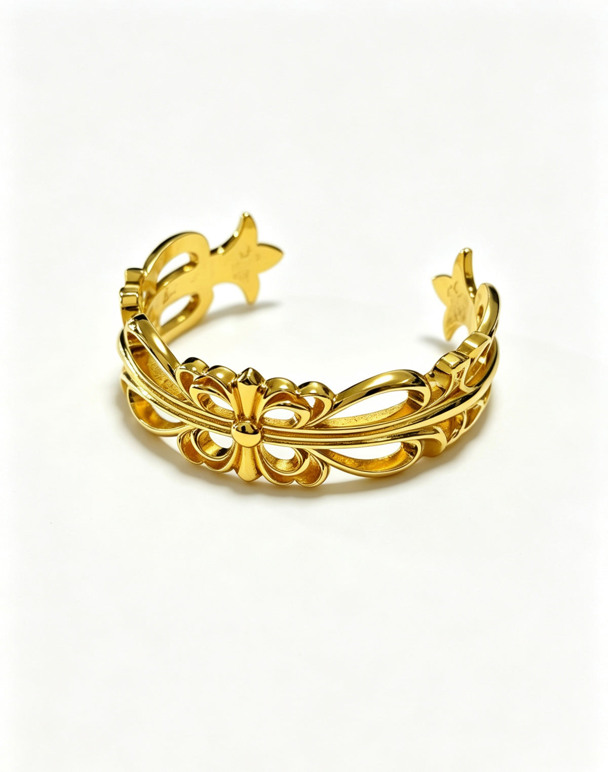 Chrome Hearts Gold-Tone Layered Open Cuff - album image 1