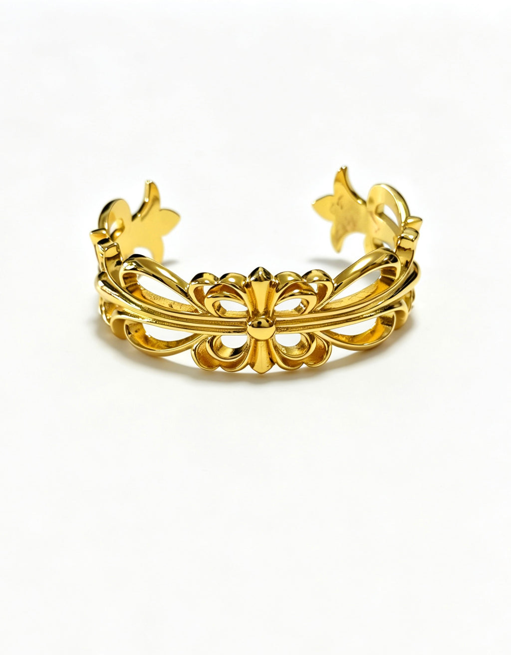 Chrome Hearts Gold-Tone Layered Open Cuff - album image 4
