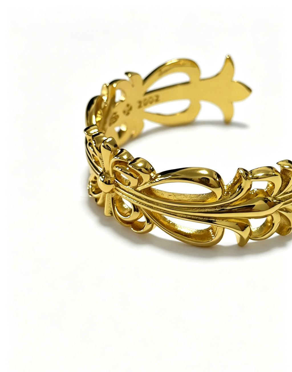 Chrome Hearts Gold-Tone Layered Open Cuff - album image 6